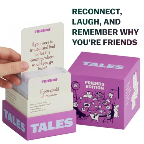 TALES 150 Conversation Cards Friends Edition Fun Friend Games for Adults Teens Kids Perfect for Parties Game Nights Gifts Gatherings Conversations with Friends Meaningful Connections - Image 5