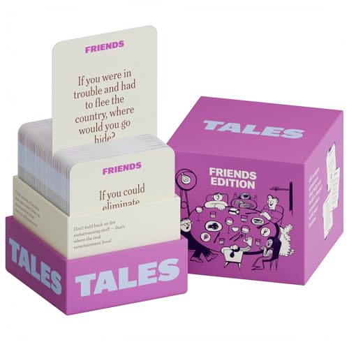TALES 150 Conversation Cards Friends Edition Fun Friend Games for Adults Teens Kids Perfect for Parties Game Nights Gifts Gatherings Conversations with Friends Meaningful Connections - Image 1
