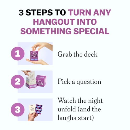 TALES 150 Conversation Cards Friends Edition Fun Friend Games for Adults Teens Kids Perfect for Parties Game Nights Gifts Gatherings Conversations with Friends Meaningful Connections - Image 3