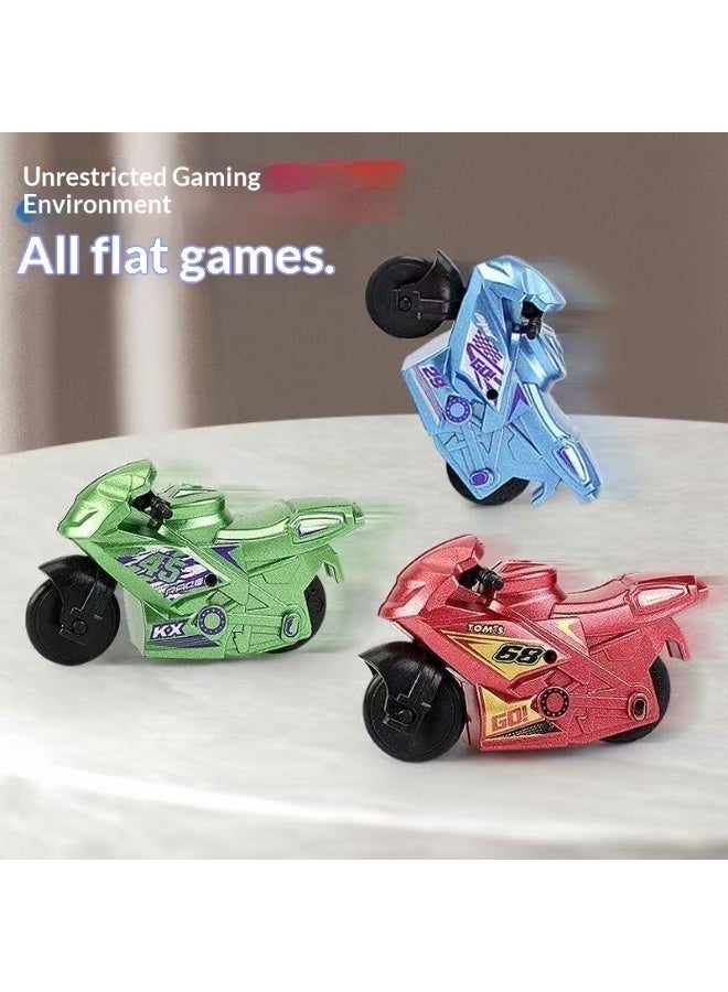 Children's Toys DIY Assembly Track Inertia Motorcycle, Puzzle Spinning Speed Flying Motorbike, No Battery Friction Powered, Boys Racing Competitive Toy, Party Gift Bulk Wholesaletoys for Kids 5 Years to 7 Years - Image 5