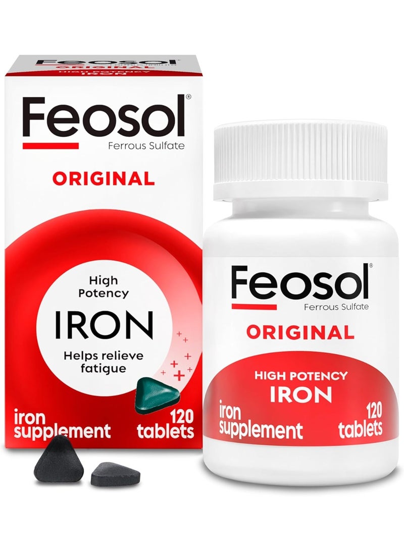 Feosol Original Feosol Ferrous Sulfate Iron High Potency Iron 120 Tablets - Image 1