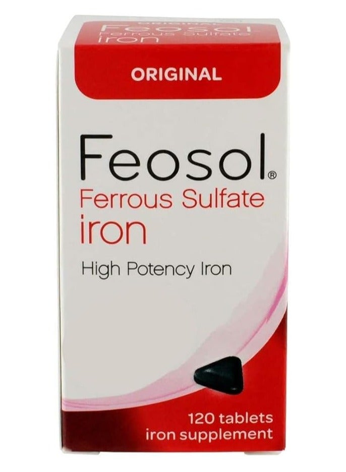 Feosol Original Feosol Ferrous Sulfate Iron High Potency Iron 120 Tablets - Image 4