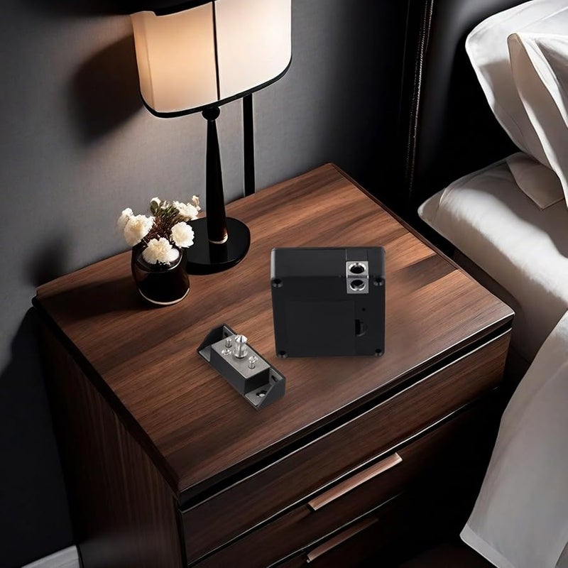 Black Electronic Cabinet Lock Smart Digital Keyless Drawer Security System With Battery Alarm - Image 4