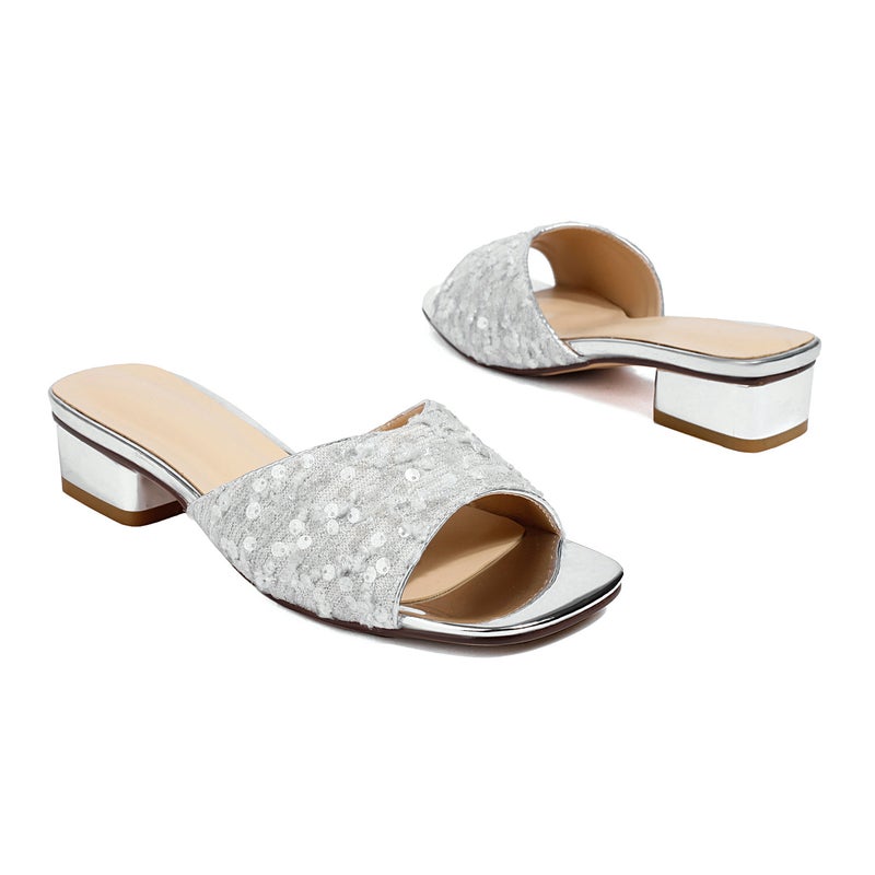 2024 Leisure Low-Heeled Square 32-48 Size Open-Toe Outdoor Slippers - Image 1