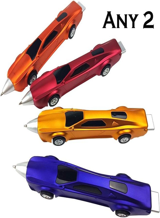 SHREE TECHNESH Racing Car shape Unique Design Return Gift Ball Pen for Kids & Office, Pack of 2 (Blue+Red) - Image 3