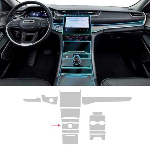 FDAIUN for Jeep Grand Cherokee 2021-2024 PPF Precut 8.5Mil Car Paint Protective Film TPU HD Film Scratch Protector Interior Accessories (Style C) - Image 2