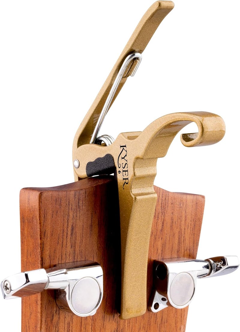 Kyser Quick-Change Guitar Capo for 6-string acoustic guitars, Gold, KG6GA - Image 4
