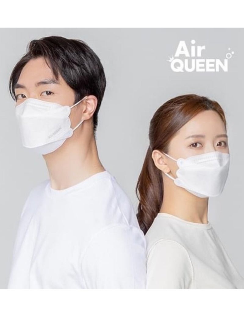 Air QUEEN Pack Of 5 Pieces Nanofiber Filter Face Mask For Adults Face Mask White  - Image 3