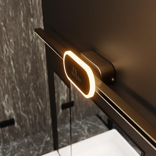Murphy Aluminium 16+2W Black Finish Led Picture Photo Frame Light/Bathroom Dressing Table Light With 3 Color Changing Light (White,Warm White And Natural White), Pack Of 3 - Image 1