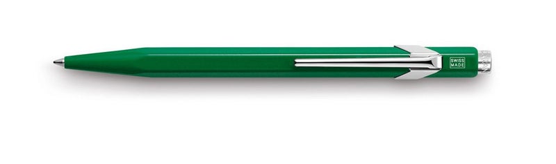 Caran d'Ache OfficeMarket Caran dAche 849 Metal Range Ball Pen Green with Green Cartridge 849018 - Image 2