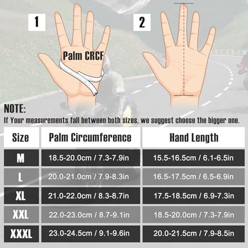 COFIT Motorcycle Gloves for Men and Women, Full Finger Touchscreen Motorbike Gloves for BMX ATV MTB Riding, Road Racing, Cycling, Climbing, Motocross - Black L - Image 5