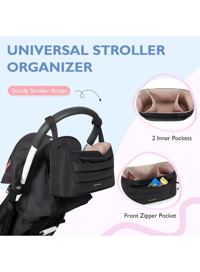 موممور mommore Diaper Bag Tote with Stroller Organizer Puffer Bag Large Capacity Baby Bag with Changing Pad for Travel, Hospital - Image 4
