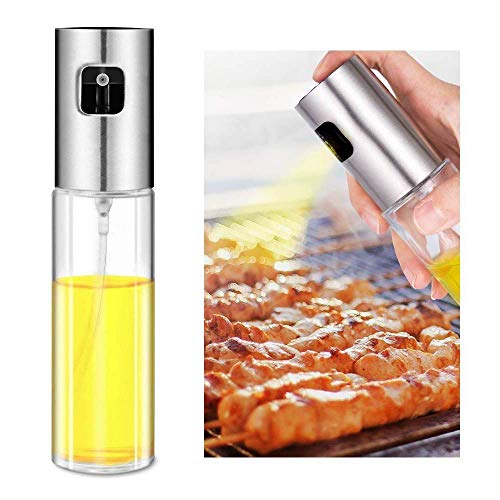 Kosh Oil Spray Bottle Sprayer Oil Sprayer Dispenser for Cooking, Refillable Transparent Vinegar Bottle Oil Dispenser 100ml for BBQ/Making Salad/Baking/Roasting/Grilling/Frying Kitchen. (Pack of 1) - Image 1