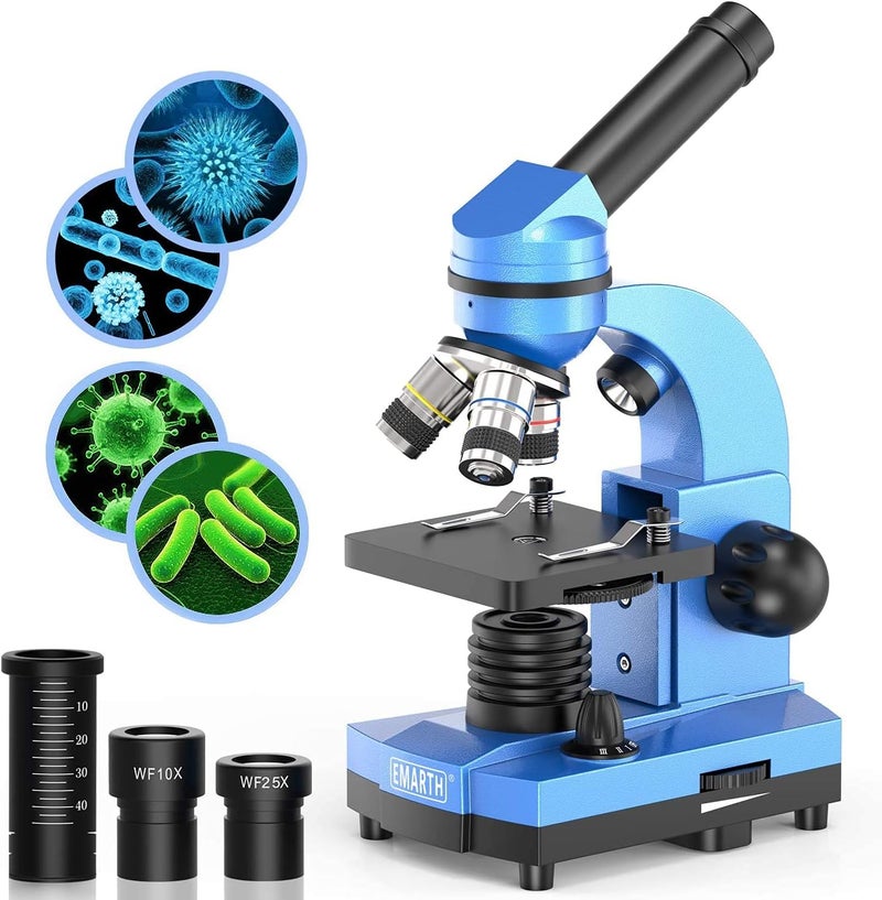 Emarth Microscope for Kids Beginners Children Student, 40X- 1000X Compound Microscopes with 52 pcs Educational Kits - Image 1