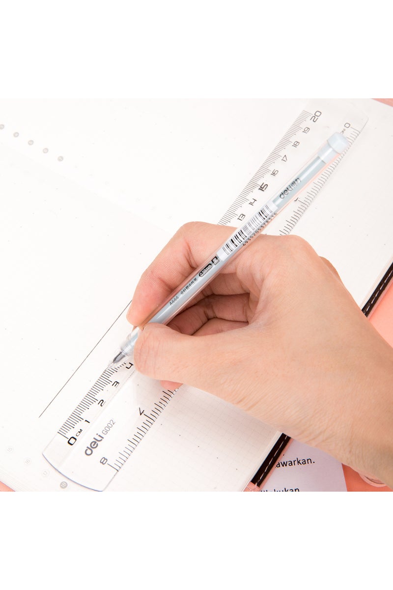 Deli G00212 Ruler Transparent 20 Cm - Image 4