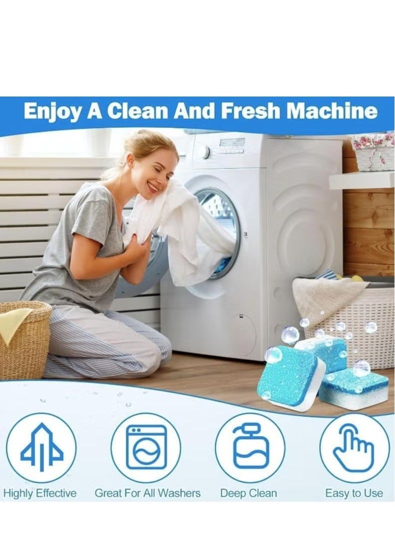 Hoasis 12pcs Washing Machine Cleaner Tablets, Deep Clean Front Loader & Top Load Washer,  Professional Grade Washer Machine Cleaner Deodorizer for Removing Build-up - Image 5