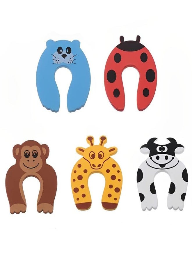 SANTALON 5 Pcs Children Safety Door Pinch Guard,Door Slam Stopper Soft Foam Door Stopper,Prevents Finger Pinch Injuries &Child or Pet from Getting Locked in Room, Muticolor (Door Pinch Guard) - Image 5