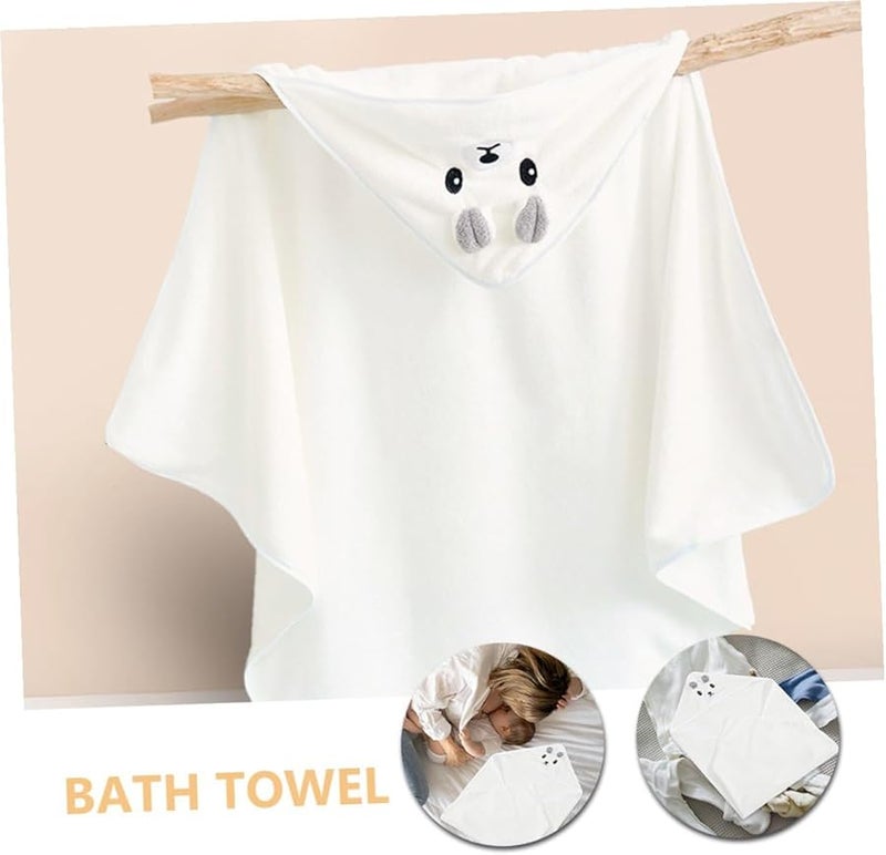 2 قطعة من مناشف حمام الأطفال ذات قلنسوة، مصنوعة من الفرو المرجاني الناعم، لتغليف المواليد الجدد من الأولاد والبنات - Image 4