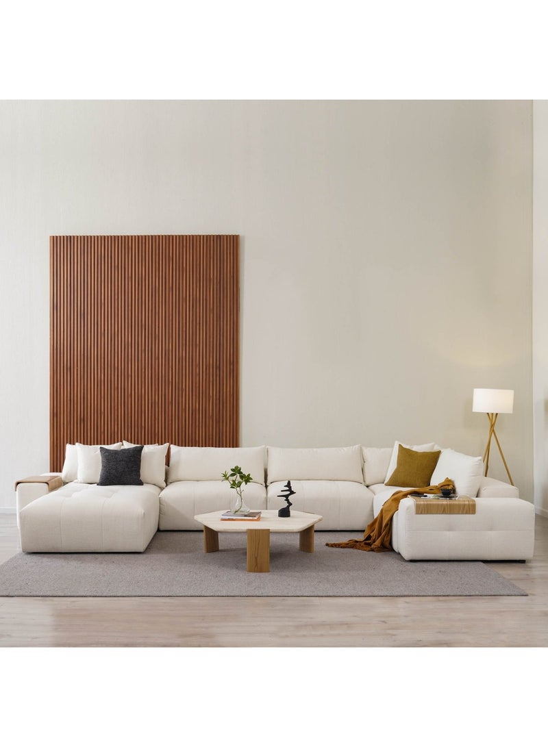 Pan Home Medinger Corner Sofa Set - Beige - Image 3