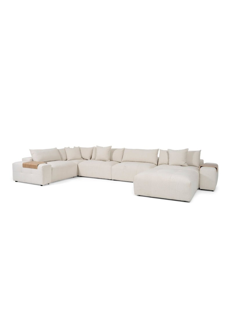 Pan Home Medinger Corner Sofa Set - Beige - Image 2