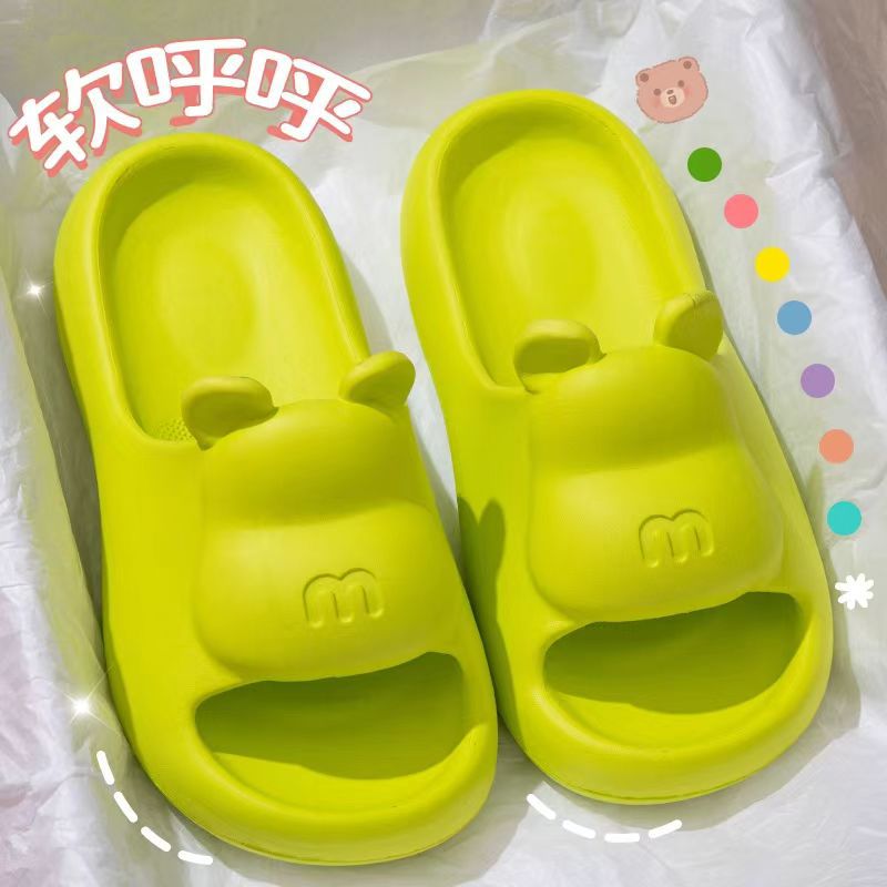 Little Bear Home Slippers Cartoon Slippers Couple Style Summer Sandals Douyin Welfare Products - Image 5