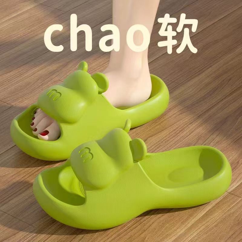 Little Bear Home Slippers Cartoon Slippers Couple Style Summer Sandals Douyin Welfare Products - Image 1