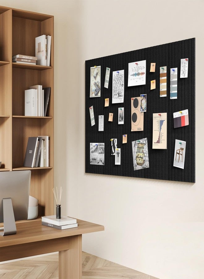 Enayplon Black Felt Board 59" x 36", Large Cork Board for Wall, Felt Wall Tiles 15 Pack, Bulletin Boards for Office, Home, Wall Decor, Pin Boards for Walls - Image 4