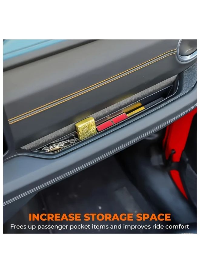 Jeep JL JT Armrest Organizer Tray ABS Material Passenger Side Console Storage Box - Image 3