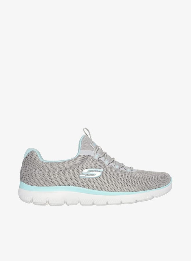 SKECHERS Womens Textured Slip-On Sports Shoes - SUMMITS - Image 1