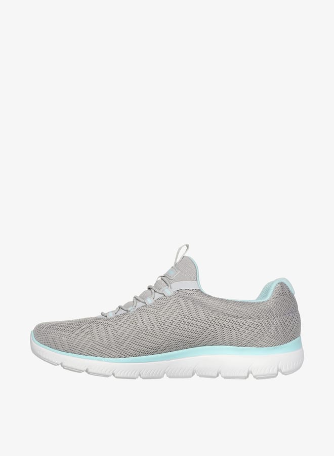 SKECHERS Womens Textured Slip-On Sports Shoes - SUMMITS - Image 5