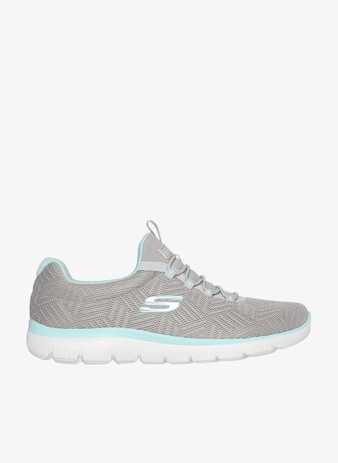 SKECHERS Womens Textured Slip-On Sports Shoes - SUMMITS - Image 1