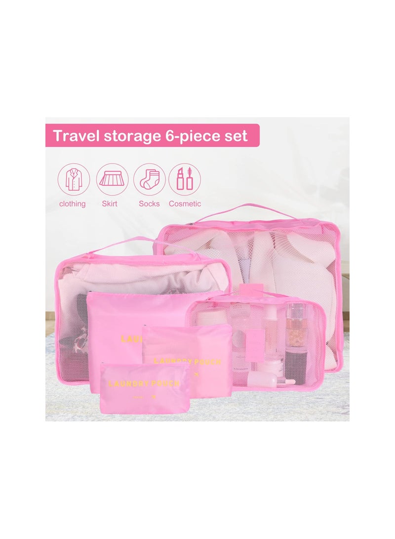 Mn 6Pcs Set Travel Luggage Organizer Packing Cubes Set Storage Bag Waterproof Laundry Bag Traveling Accessories - Image 5