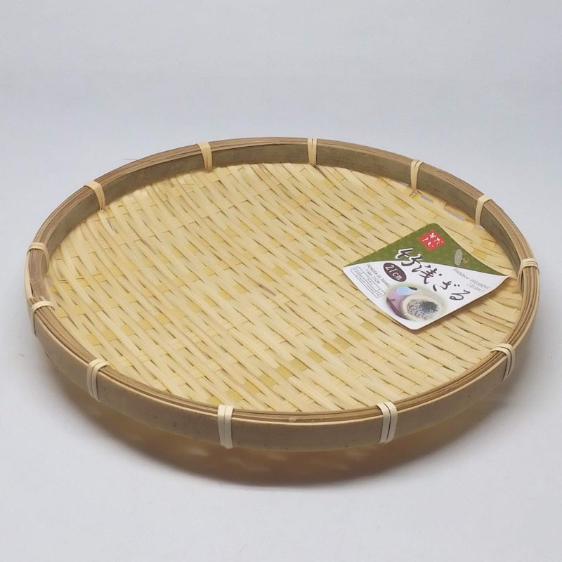 Daiso Japan Bamboo Round Zaru Basket/Colander For Soba, Udon And Noodles 8.3Inc(21Cm)  0.8Inc(2Cm) - Image 4