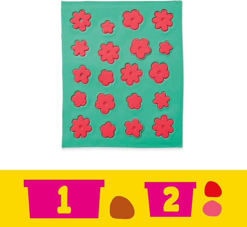 Play-Doh مجموعة باربي من بلاي دو مع الزهور والحواف، اصنع ملابس الدمى، ألعاب للبنات والأولاد 5+ - Image 5