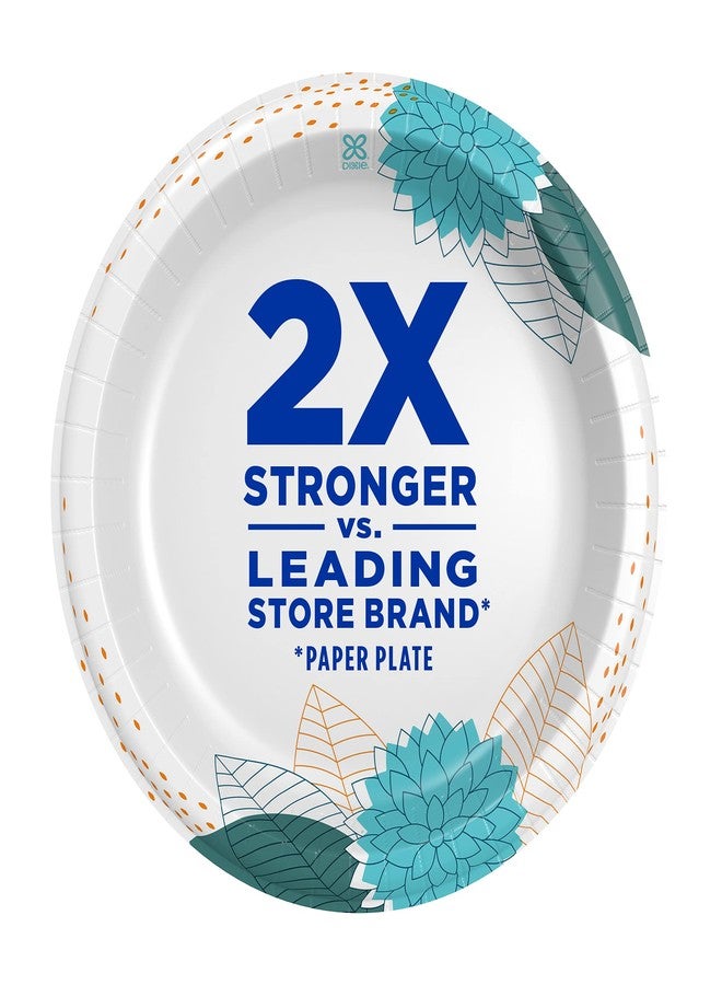 Dixie Paper Plates, 10 1/16 inch, Dinner Size Printed Disposable Plate, 150 Count (1 Pack of 150 Plates) - Image 2