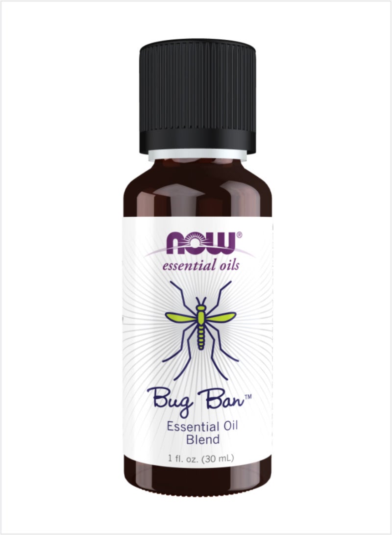 NOW Bug Ban Essential Oil - Natural Insect Repellent, 30ml