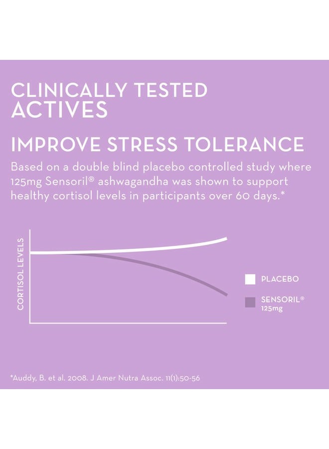 HUM Ashwagandha Calm- L-Theanine & Ashwagandha for Daily Relaxation & Mood Support - Mixed Berry Flavor (60-Count) - Image 5