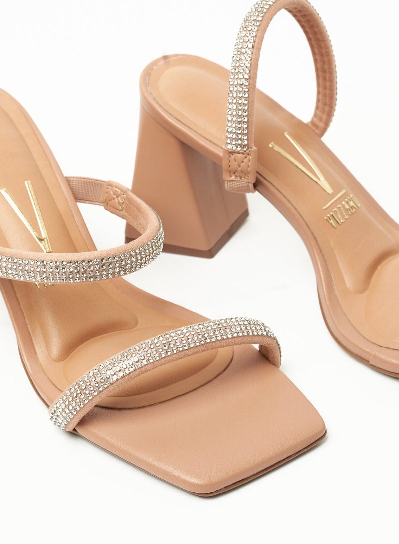 VIZZANO Block Heel Sandals for Women – Stylish Ladies Heels Sandals for Everyday Wear - Image 4