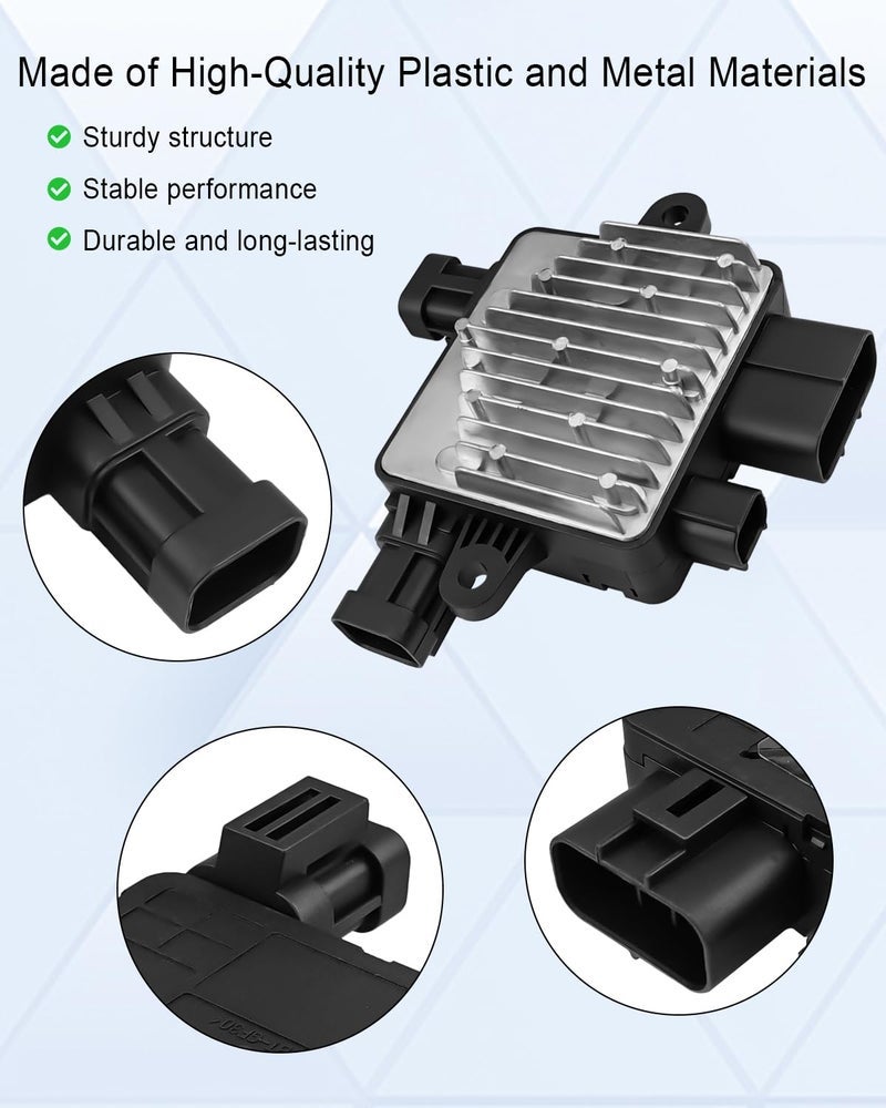 AUGREX Engine Cooling Fan Control Module 25385-4D900 Fit for Kia Sedona 2006 2007 2008 2009 2010 2011 2012 2013 2014 3.5L 3.8L V6 EX LX, Radiator Coolant Fan Control Module Alloy - Image 3