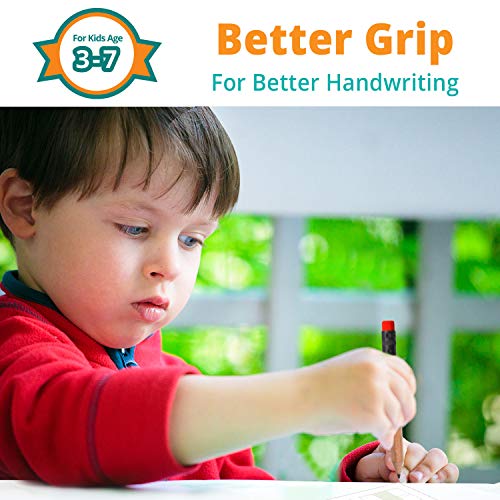 Channie's My First Pencil, Easy-to-Hold Jumbo Pencils for Preschoolers, Kindergarteners & 1st Graders, Brown Wooden 2B Fat Pencils for Kids Ages 3-7, 2 Pack (5 Each) + Sharpener - Image 4