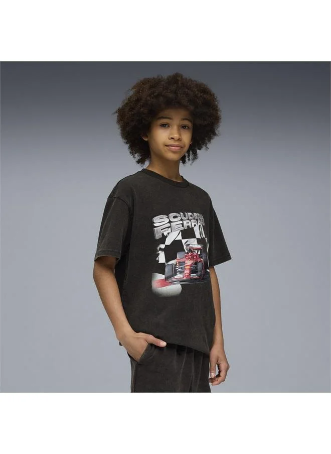 بوما Scuderia Ferrari Sportswear Car Graphic Tee Youth