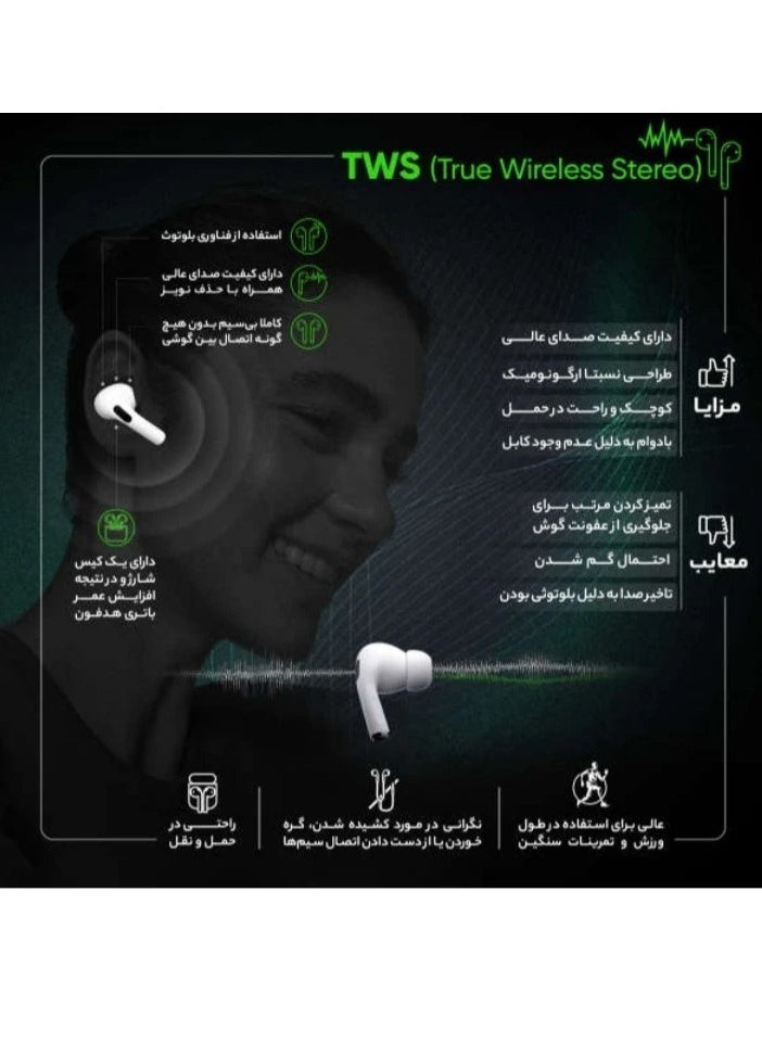 Generic - NEW XK-TWS08 Bluetooth Headphones – True Wireless Stereo (TWS), Touch Control, Deep Bass, Comfortable Fit, Long Battery Life - Image 1