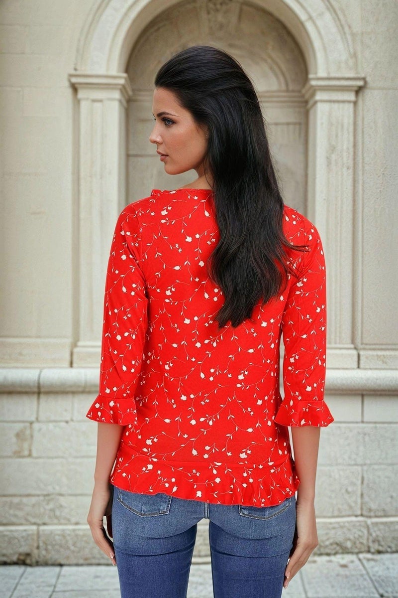 Weshaya Blouse Women Red - Image 2
