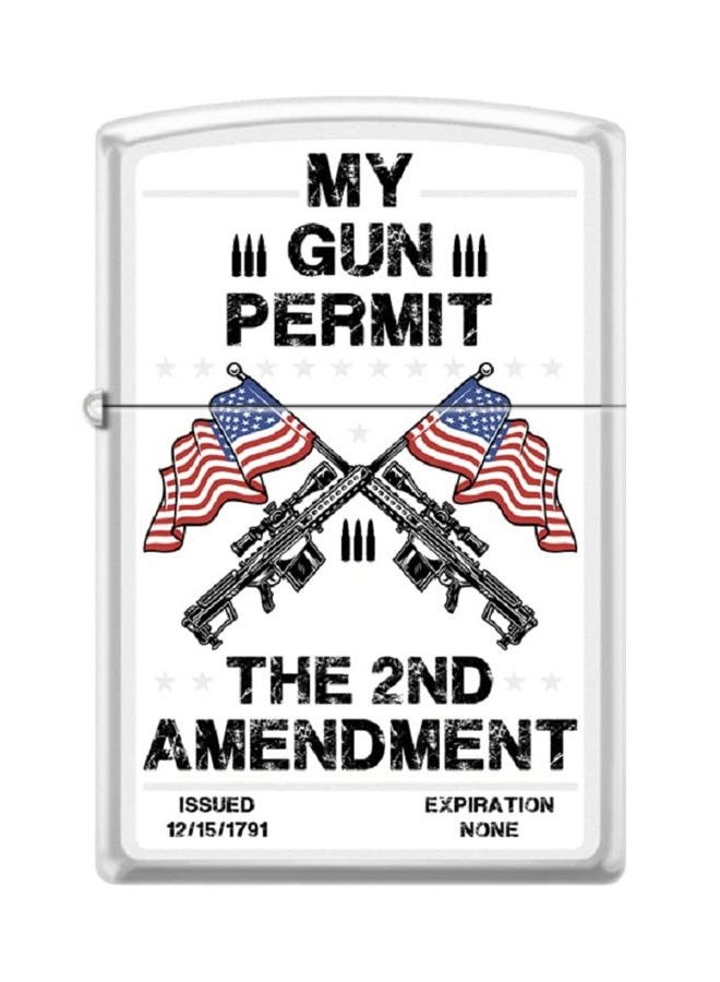 Zippo Lighter- 2A Constitution 2nd Amendment We The People Windproof Lighter (My Permit #Z6001) - Image 1