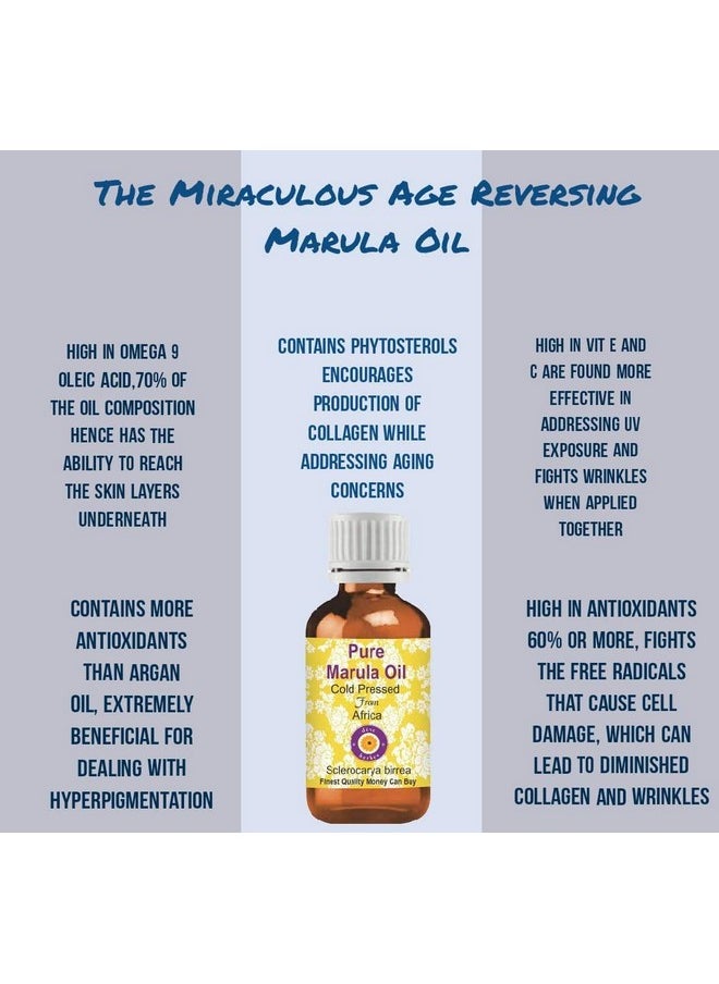 Deve Herbes - Pure Marula Oil (Sclerocarya Birrea) Natural Therapeutic Grade Cold Pressed 5Ml - Image 1