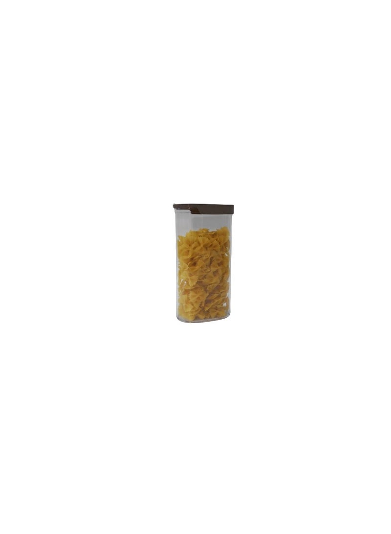 Biesse Plastic Oval Food Storage and Preserving with Brown lid 2.250L - Image 2