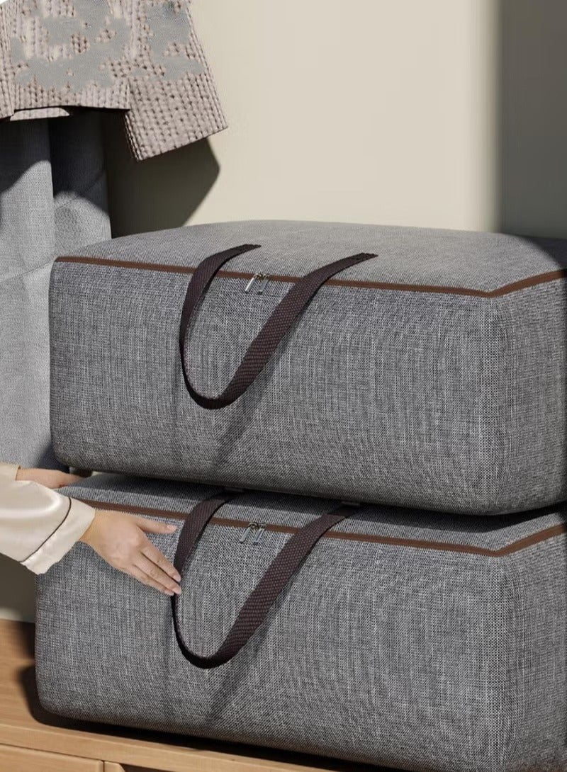 MIXDE 2-Piece Foldable Organizer,Large Capacity Clothes Organization With Reinforced Handle,70*50*30CM - Image 1