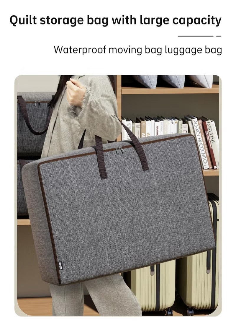 MIXDE 2-Piece Foldable Organizer,Large Capacity Clothes Organization With Reinforced Handle,70*50*30CM - Image 2