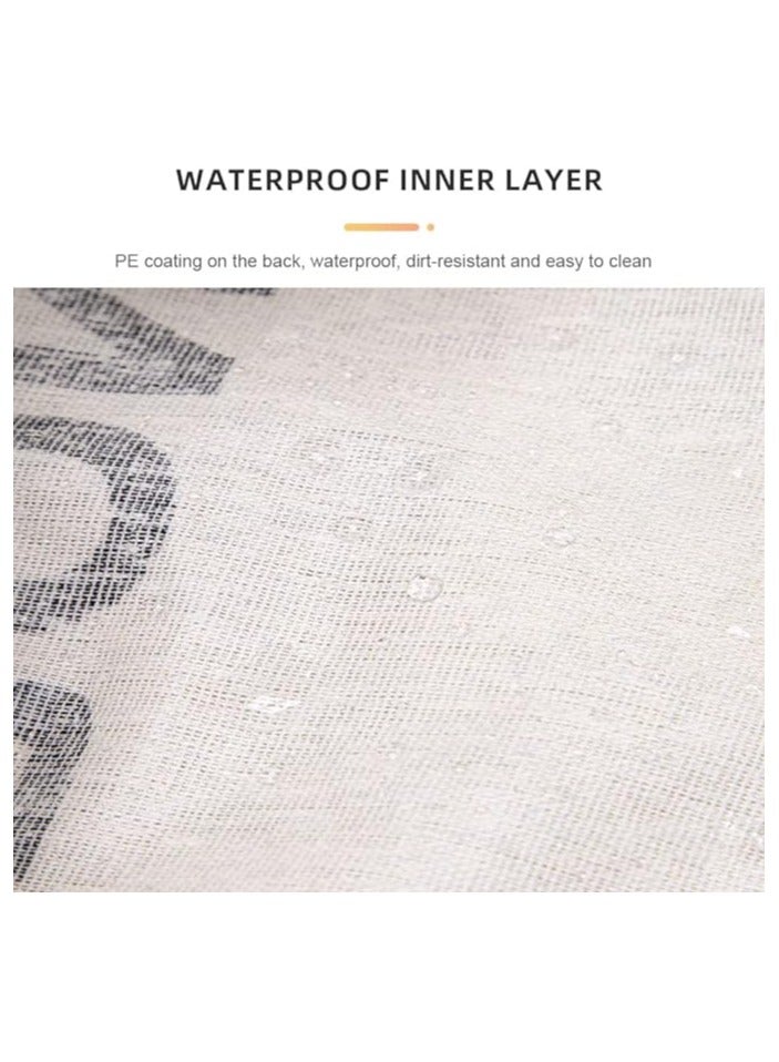 سبت غسيل الملابس- سبت تخزين ملابس محمول وقابل للطي من كووسيلو مع اطار حديد على شكل حرف X، منظم وسبت تخزين مقاوم للماء للحمام والمنزل مع مقبض للحمل - Image 5