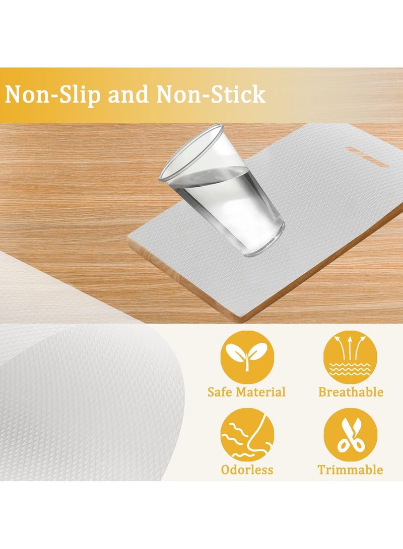 YQbest Shelf Liner for Kitchen, 45x500cm Non-Adhesive Drawer Mats, Waterproof Strong Grip Oil-Proof Pantry Shelves Liners for Kitchen and Bedroom Large Shelves Cabinets  - Image 4